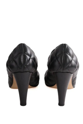 Talons Bottega Veneta Bloc padded pump Noir en Cuir