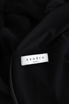 Mi-longueur Sandro  Noir