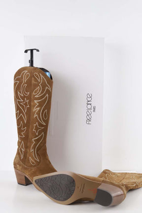 Bottes western Free Lance  Marron