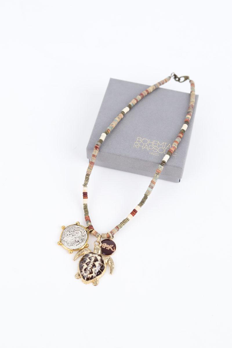 Collier Bohemian Rhapsodie  Marron