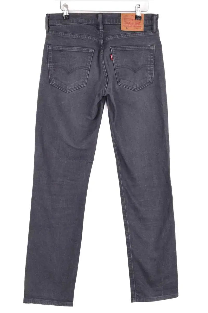 Jean droit Levi's 501 Anthracite en Coton
