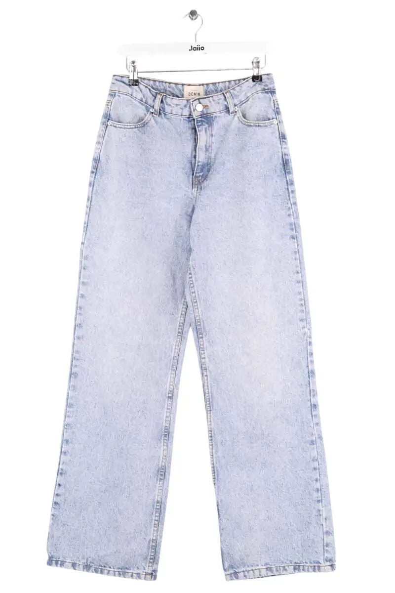 Jean large Sézane Bleu en Coton, taille M - Seconde Main
