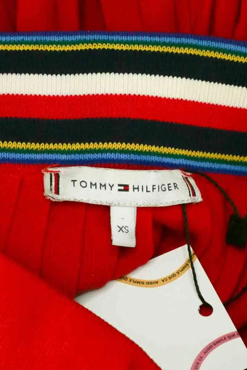 Jupe Tommy Hilfiger Rouge en Synthétique
