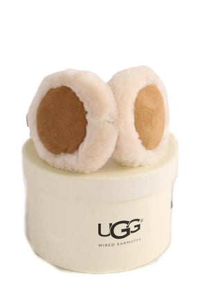 Casque Wired Earmuffs Ugg Camel en Cuir