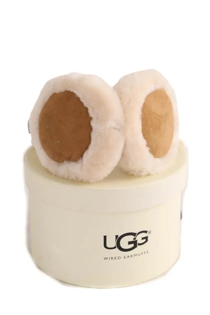 Casque Wired Earmuffs Ugg Camel en Cuir