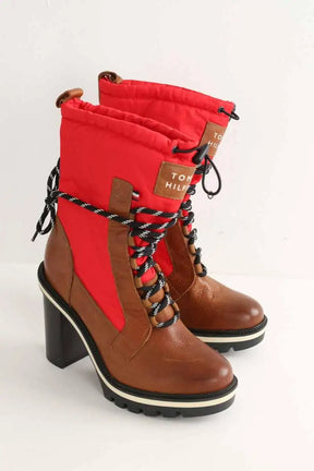 Boots à lacets Tommy Hilfiger  Rouge