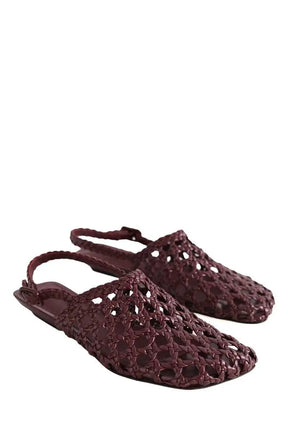 Mules Bottega Veneta Bordeaux en Cuir