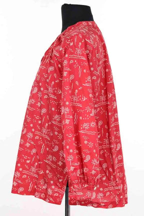 Blouse Balzac Rouge en Coton