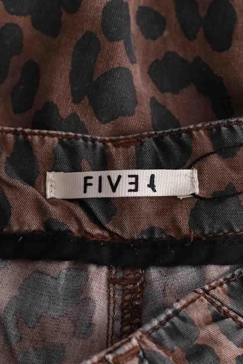 Pantalon FIVE Marron en Coton