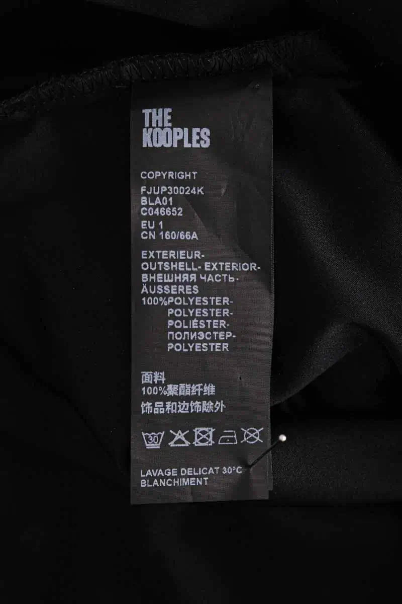 Jupe plissée The Kooples Noir en Synthétique