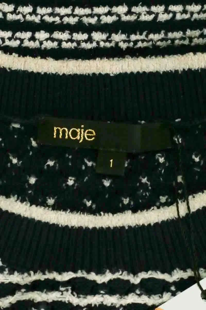 T-shirt Maje Bleu en Coton