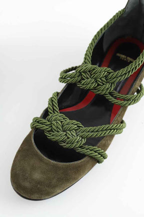 Ballerines Maison Ernest  Kaki