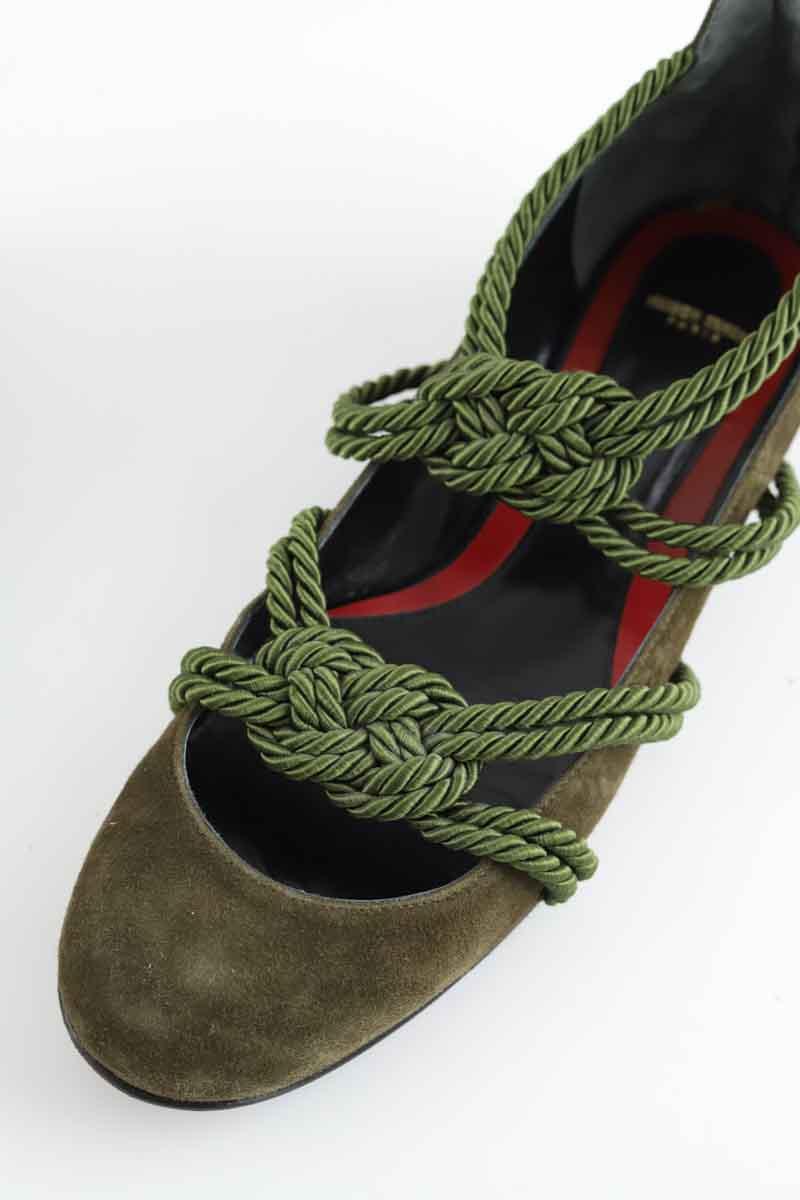 Ballerines Maison Ernest  Kaki