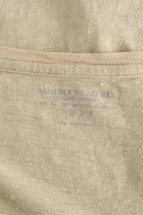 T-shirts Majestic Filatures  Beige