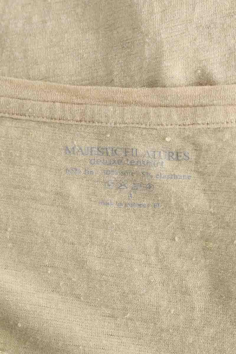 T-shirts Majestic Filatures  Beige