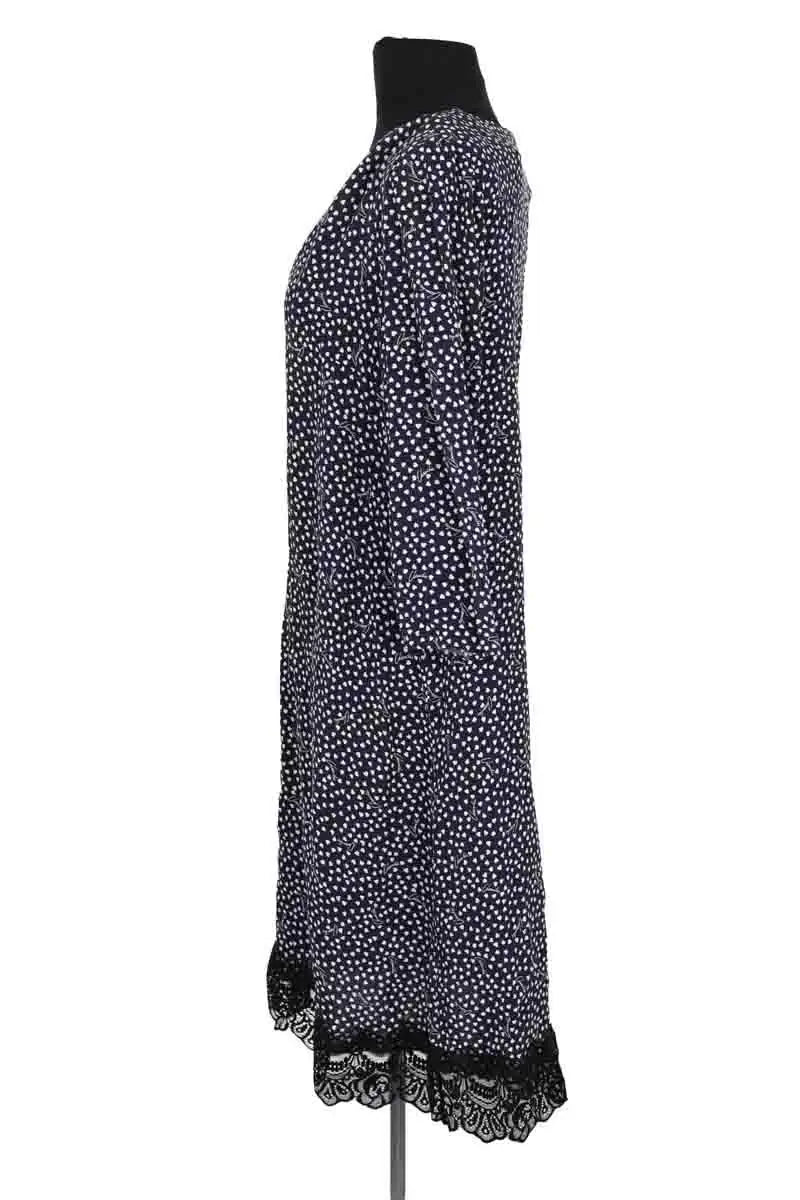 Robe Claudie Pierlot Marine en Viscose
