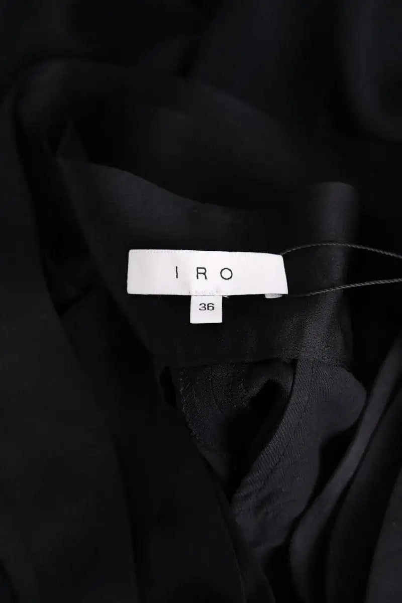 Pantalon Iro Noir en Laine