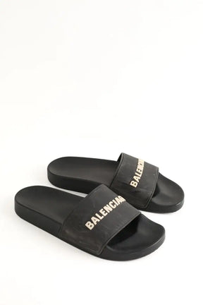 Sandales Balenciaga Noir en Caoutchouc