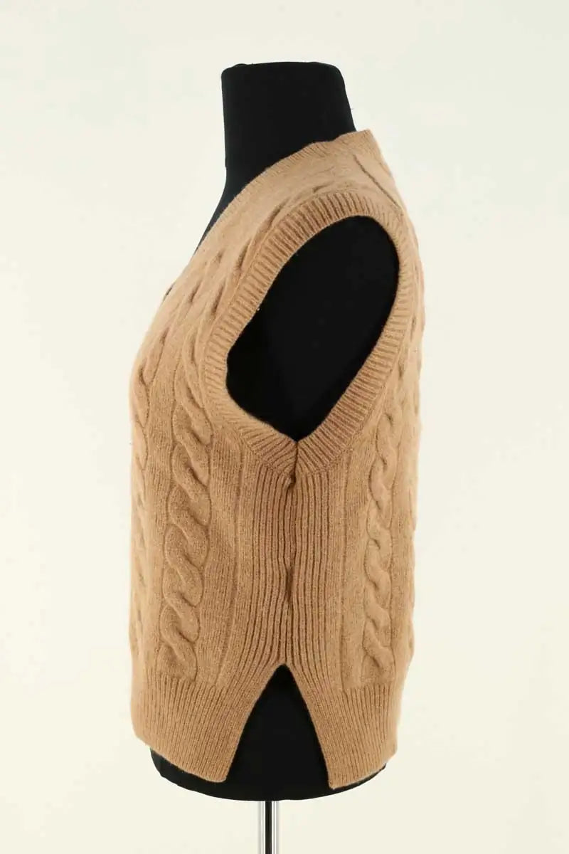Top sans manche Ralph Lauren Beige en Coton
