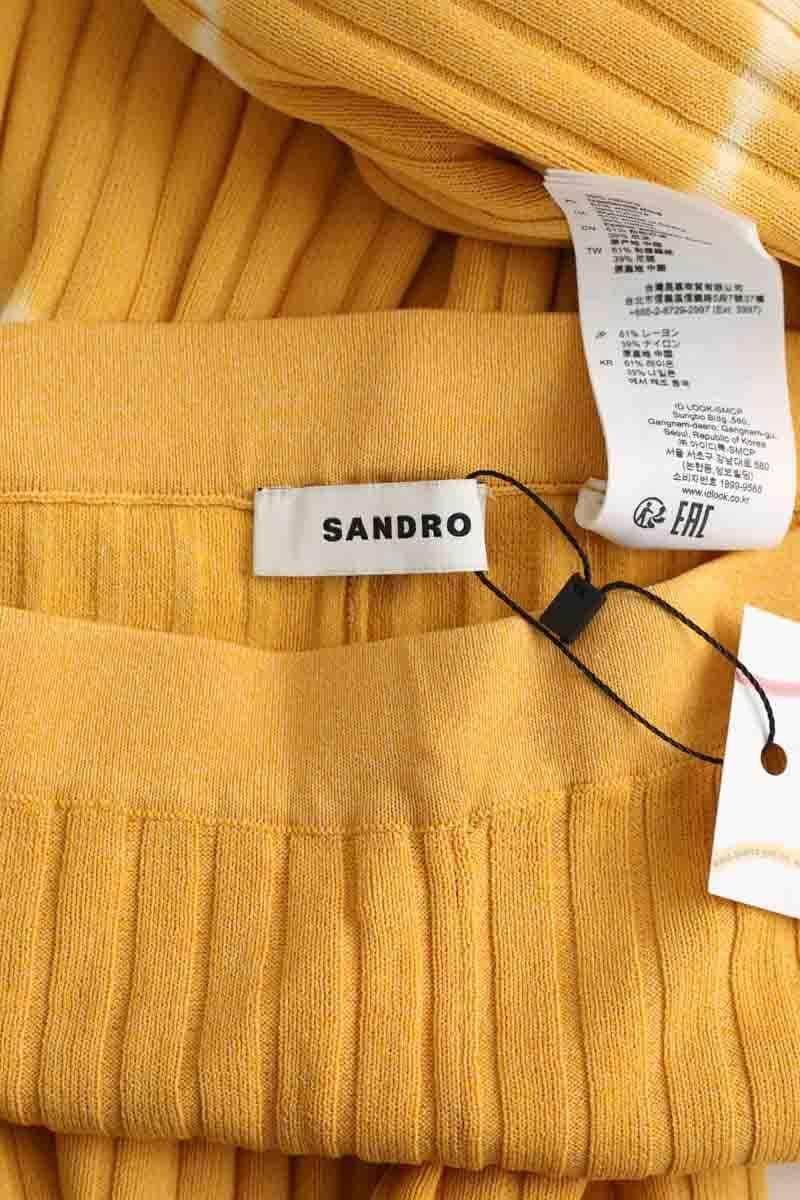 Pantalon large Sandro  Jaune