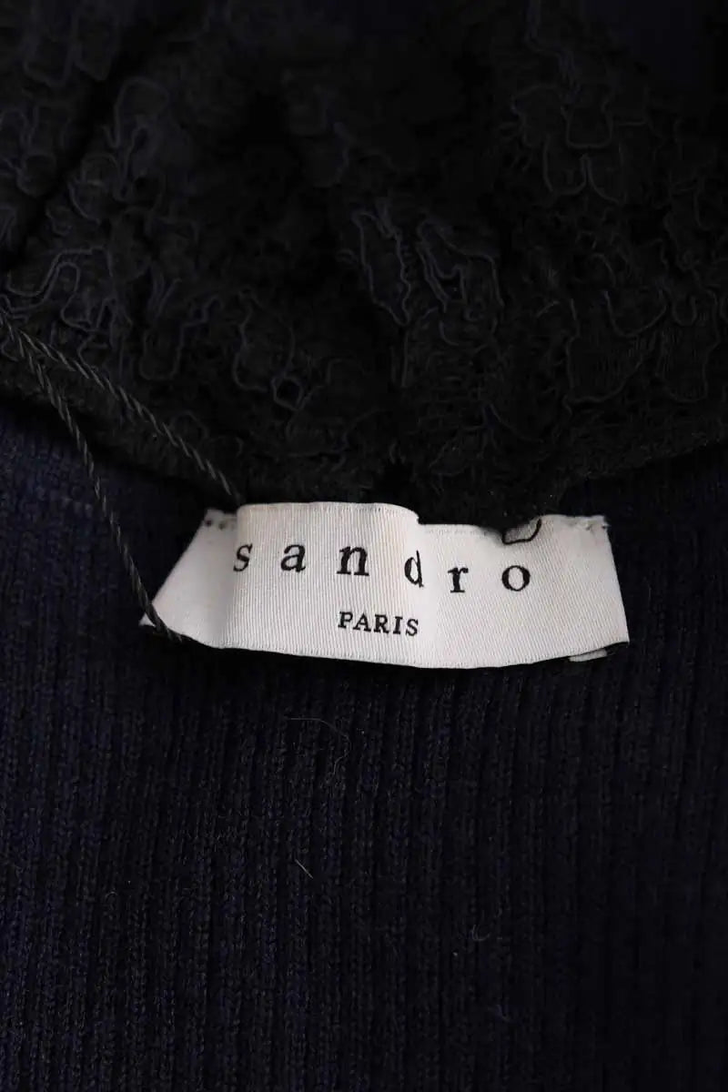 T-shirt Sandro Marine en Viscose