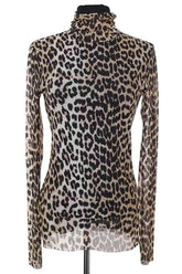 Top Ganni Beige en Synthétique, taille XS - Seconde Main