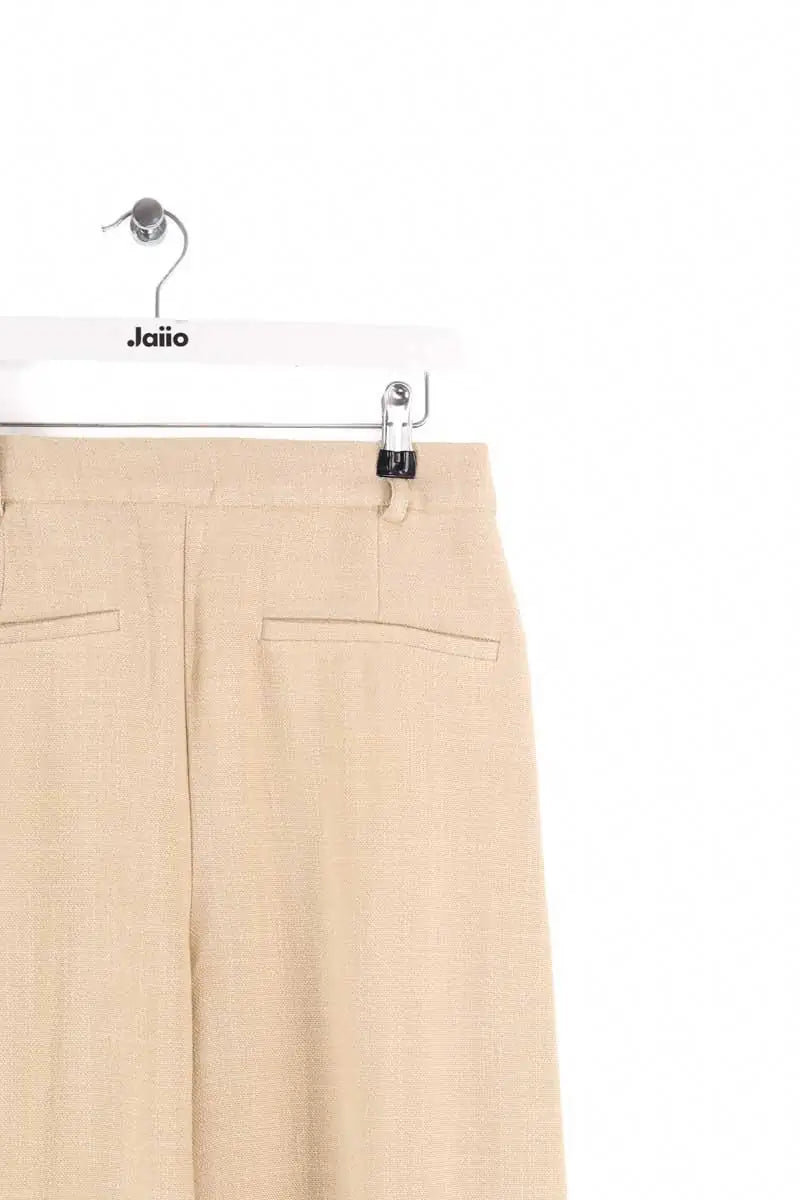 Pantalon large Sézane Beige en Viscose
