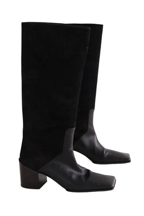 Bottes Alaïa Noir en Cuir
