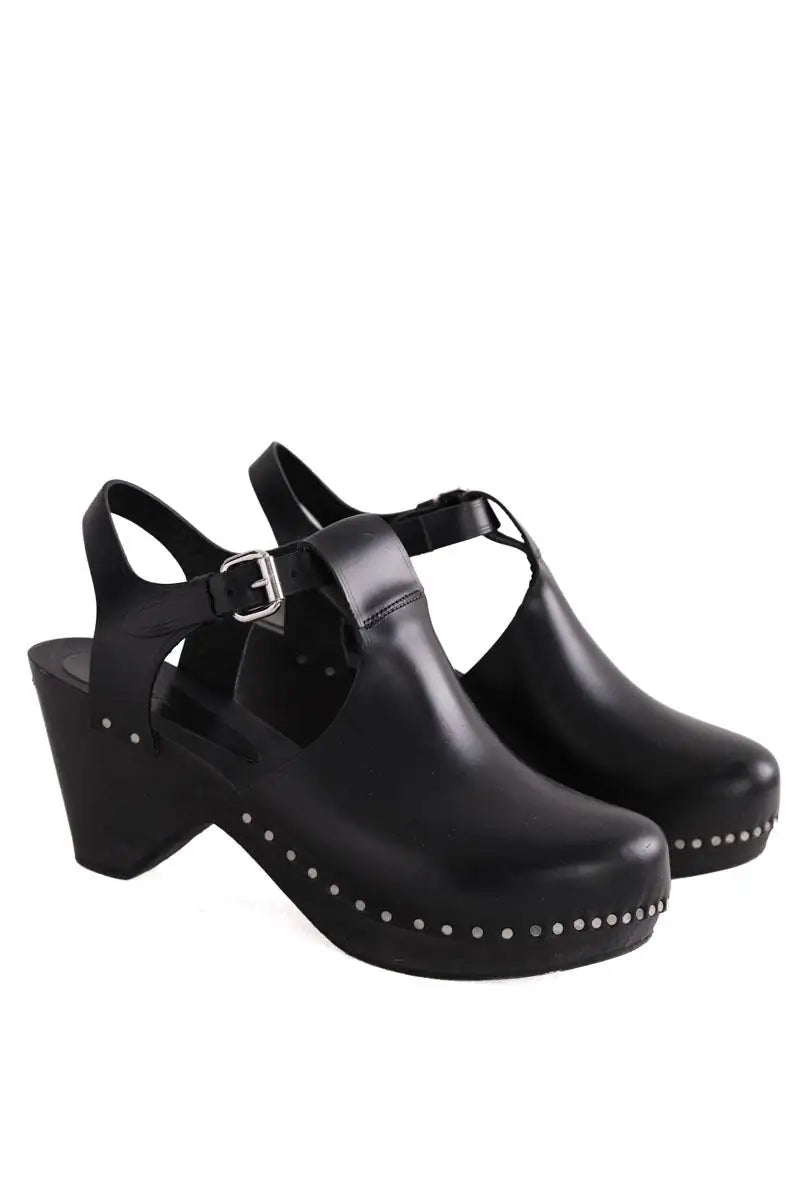 Sabots Isabel Marant Minimals Noir en Cuir