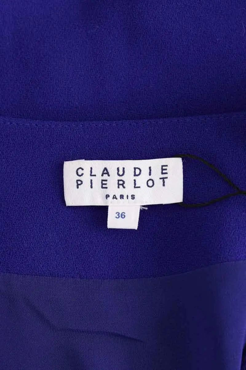 Robe Claudie Pierlot Bleu en Synthétique