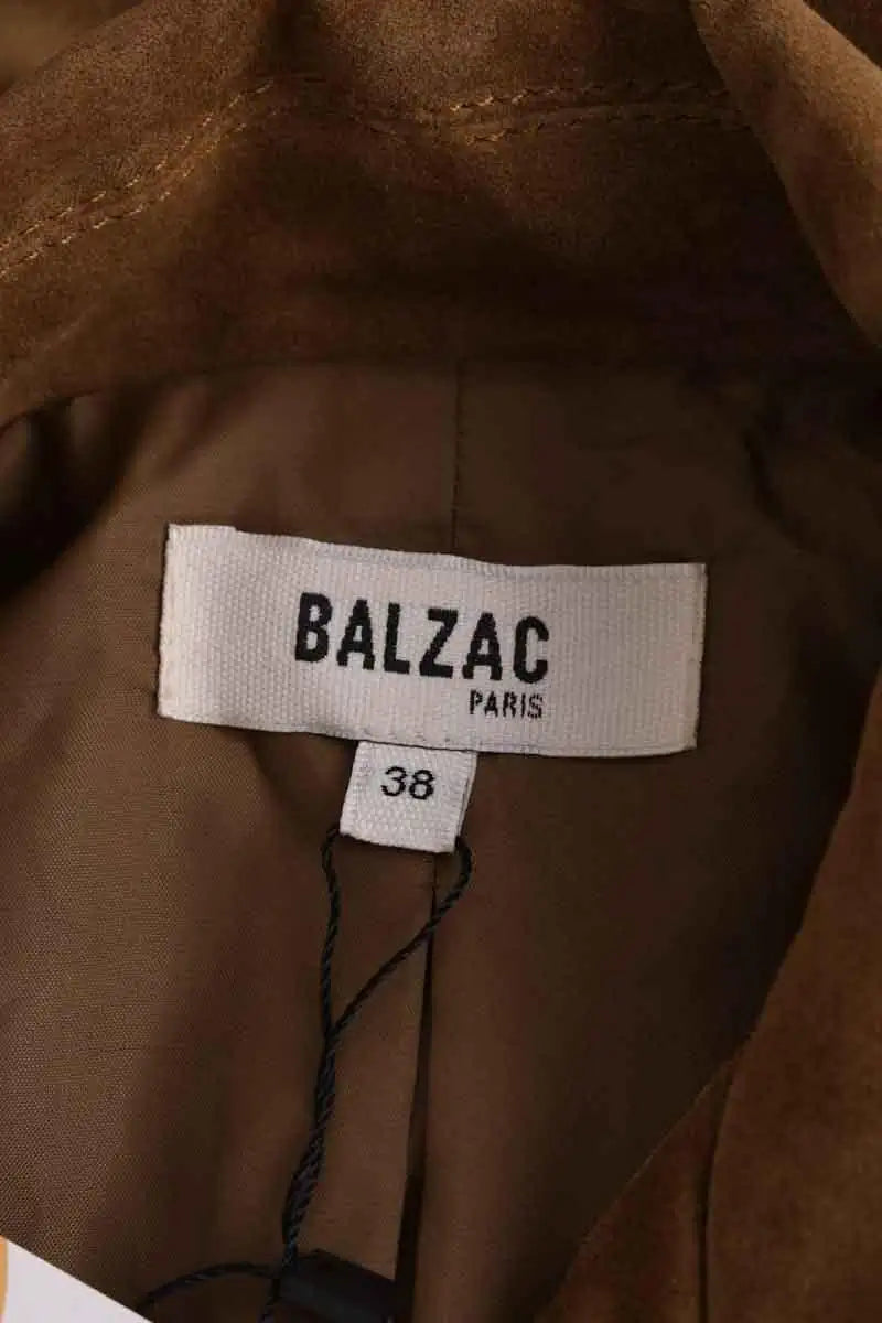 Veste Balzac Camel en Cuir