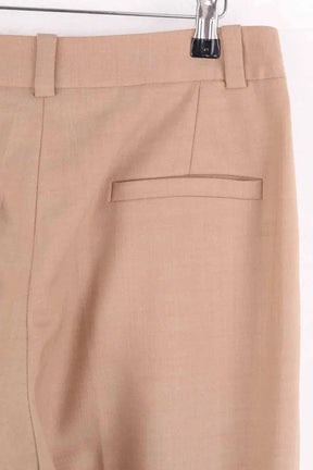 Pantalon droit Claudie Pierlot Beige en Synthétique