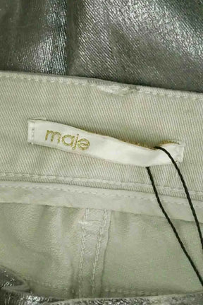 Jean slim Maje Argent en Coton