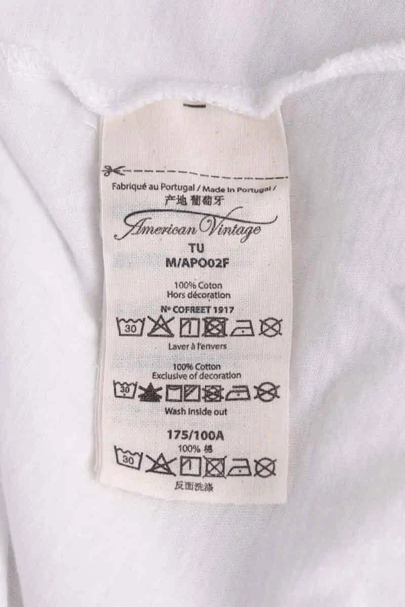 T-shirt American Vintage Blanc en Coton