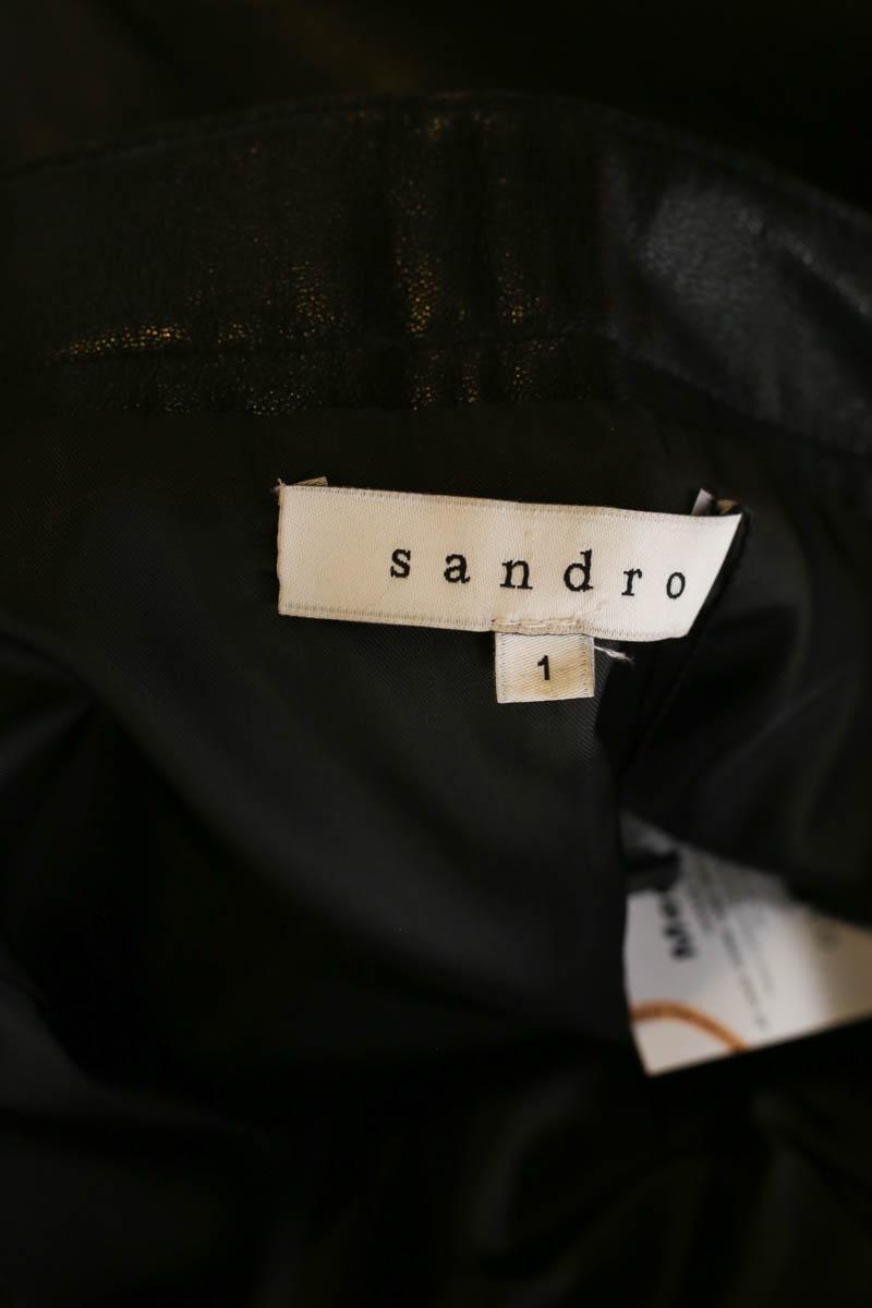 Mi-longueur Sandro  Noir
