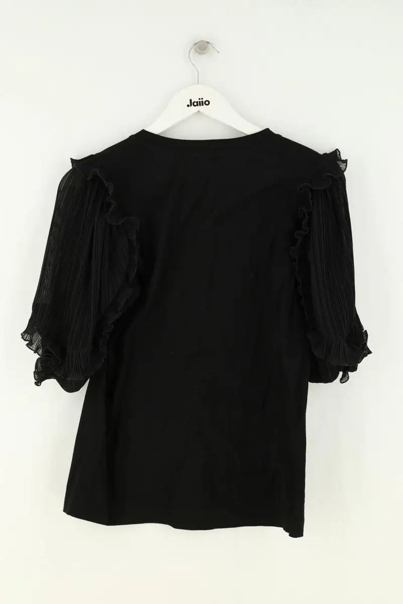 T-shirt Sandro Noir en Cachemire