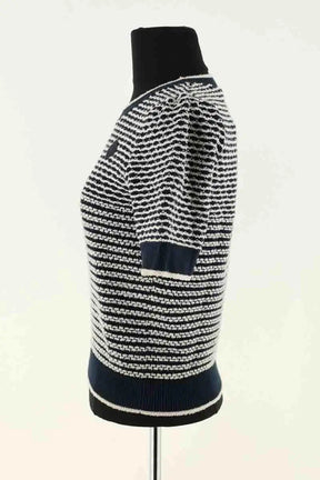 T-shirt Maje Bleu en Coton