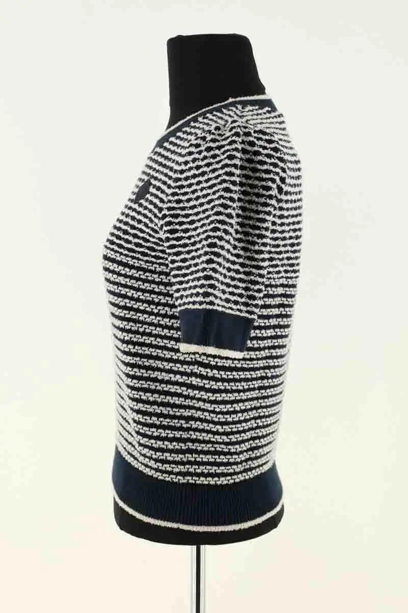 T-shirt Maje Bleu en Coton