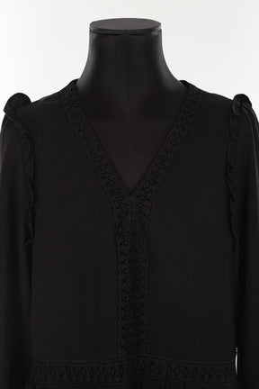 Mi-longueur Navy Paris  Noir