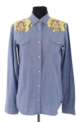 Chemise Soeur Bleu en Coton, taille L - Seconde Main