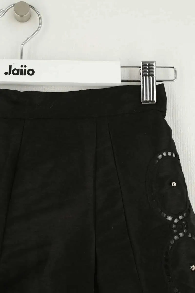 Mini short Maje Noir en Lin