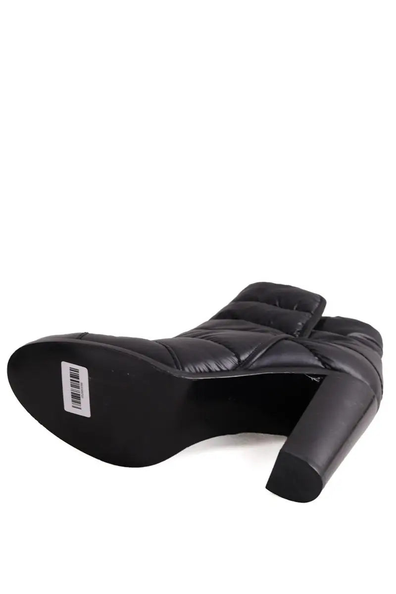 Boots Chanel Noir en Tissu