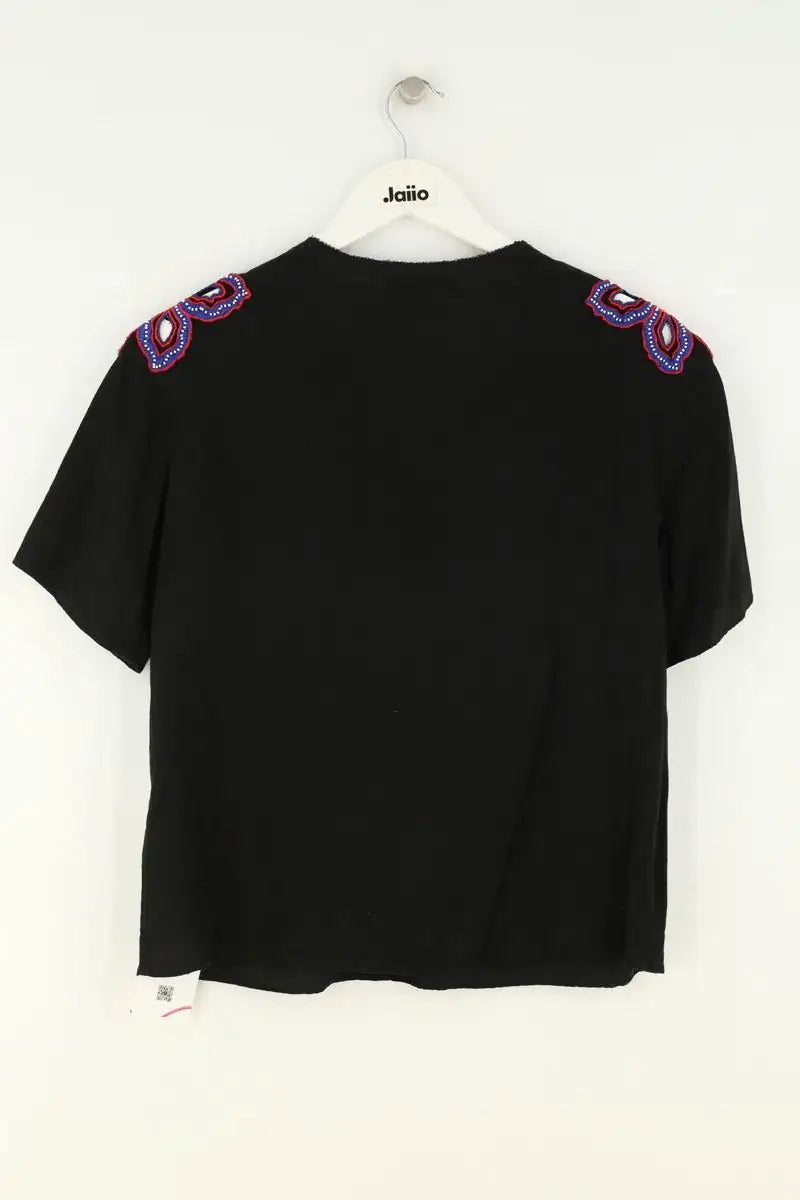 T-shirt Sandro Noir en Soie