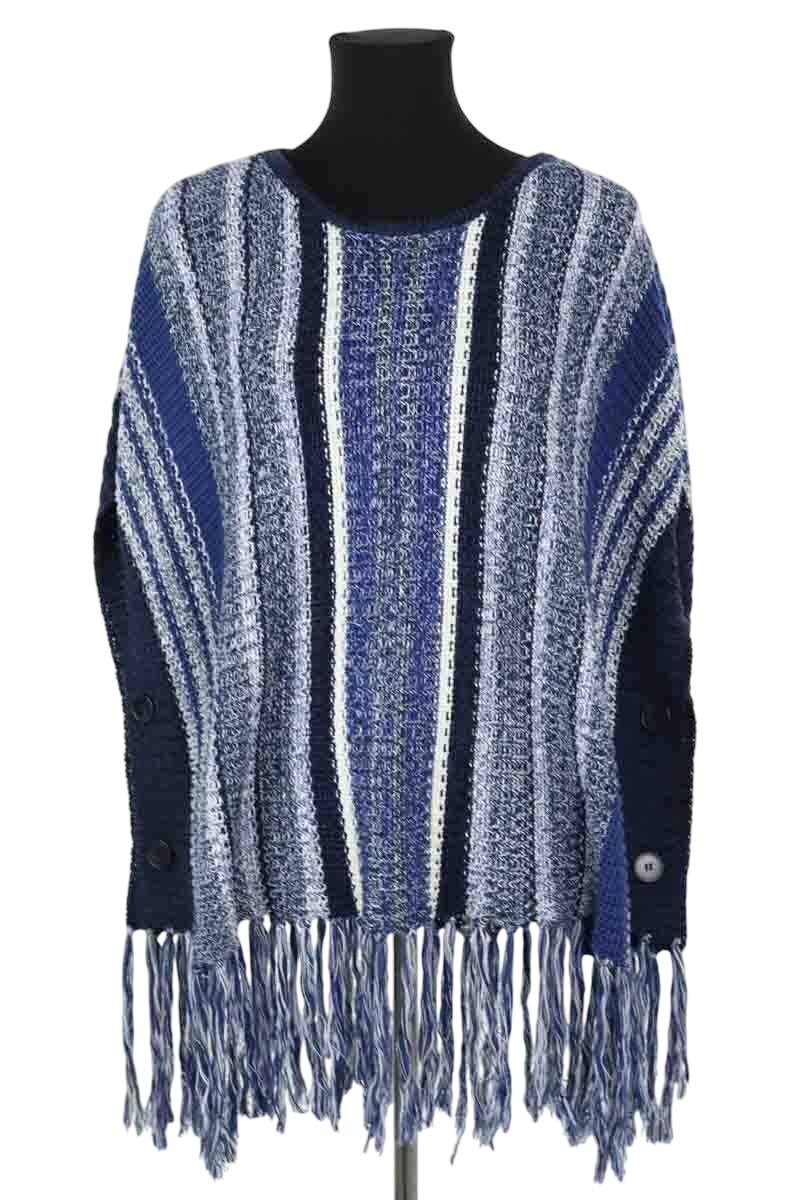 Poncho Claudie Pierlot  Bleu