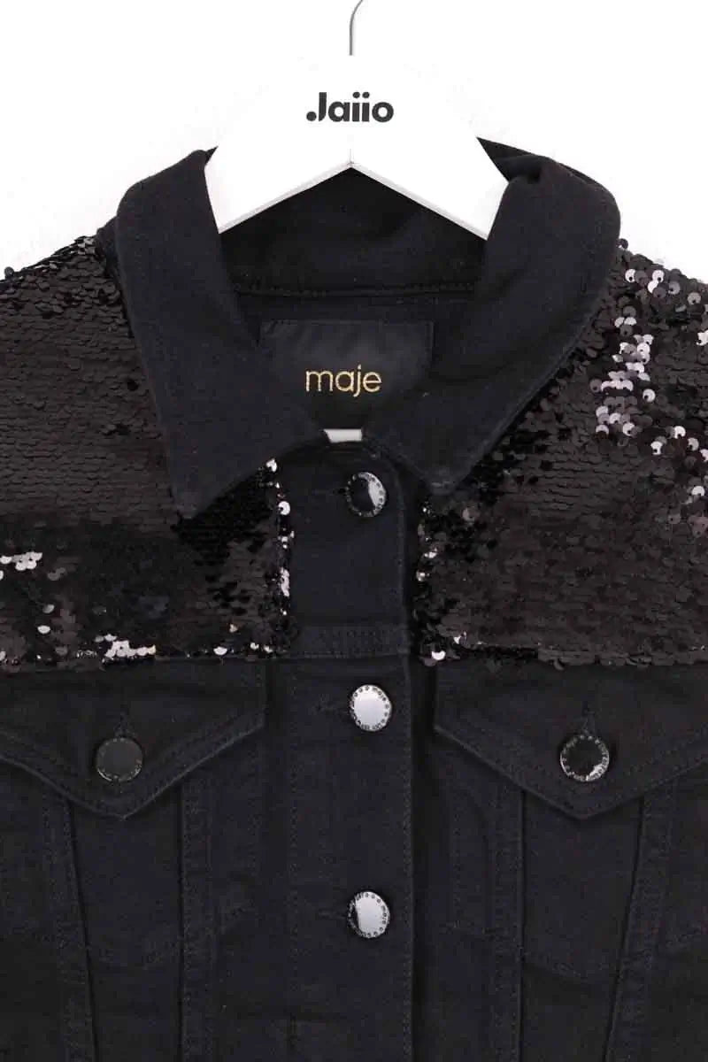 Veste Maje Noir en Coton