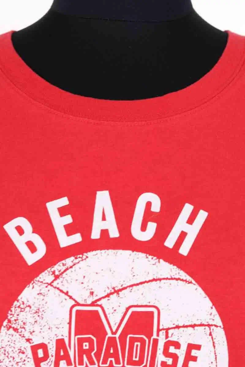 T-shirt Maje Rouge en Coton