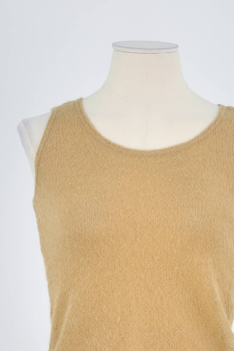 Top sans manche Plein Sud  Beige