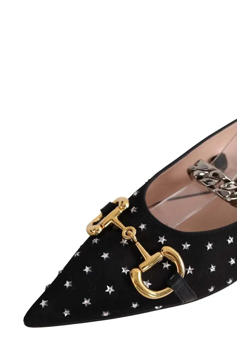 Ballerines Gucci Noir en Cuir