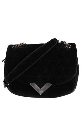 Sac à bandoulière The Kooples Noir en Velours - Seconde Main