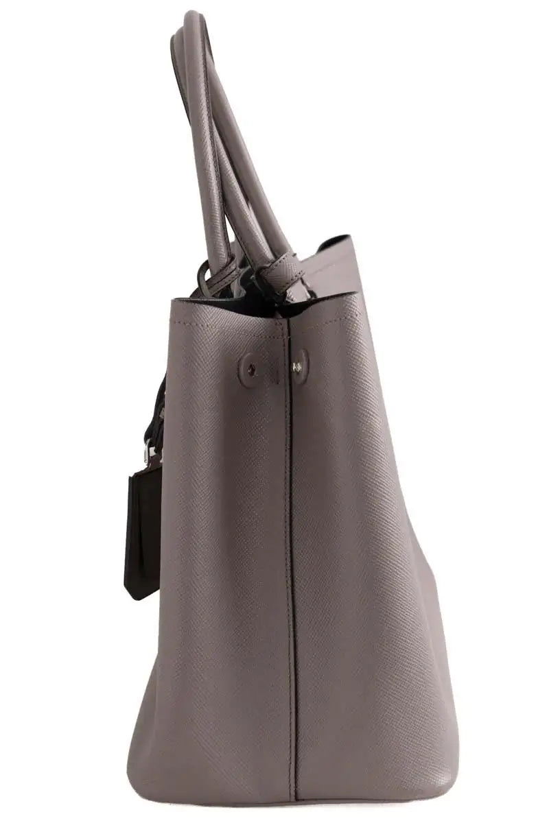 Sac à main Prada Double Gris en Cuir